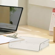 HCJKDU Desktop Storage Box Can Be Stacked With Desk Acrylic File Organizing Box